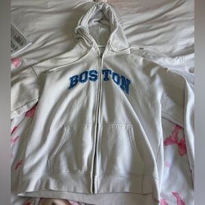 Garage oversized zip up hoodie